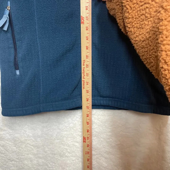 Patagonia Women's Zip Up Jacket Long Sleeve Size M Pockets Fleece Blue - Picture 9 of 12